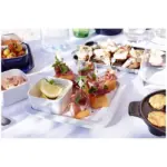 Staub Cjto. para Aperitivos 5 peças Cerâmica Branca - Imagem 4