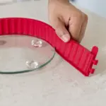 Coox Forma Quicheform 26cm vermelho prato de vidro e pés 1,8L - Imagem 4