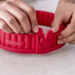 Coox Forma Quicheform 26cm vermelho prato de vidro e pés 1,8L - Imagem 5