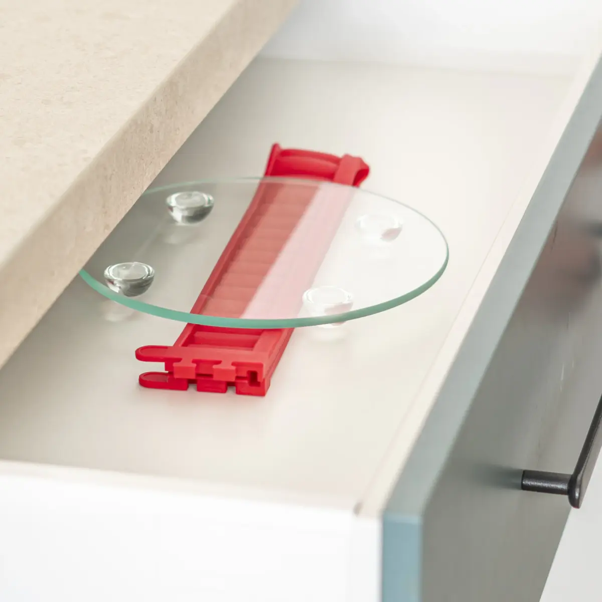 Coox Forma Quicheform 26cm vermelho prato de vidro e pés 1,8L - Imagem 7