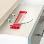 Coox Forma Quicheform 26cm vermelho prato de vidro e pés 1,8L - Imagem 7