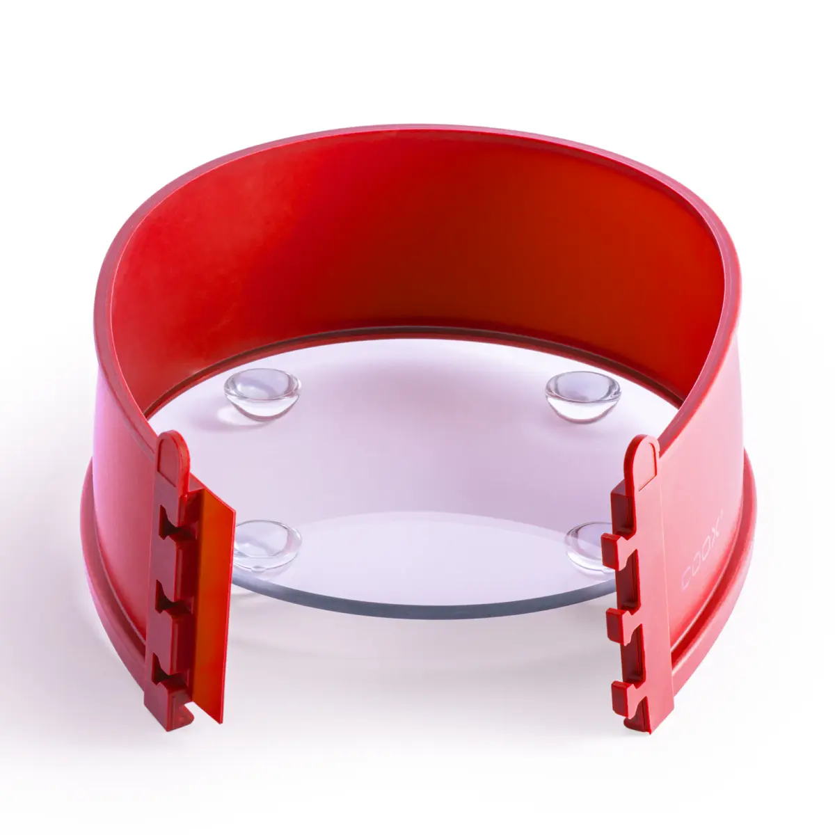 Coox Forma Springform 18cm Vermelho prato de vidro e pés 1,7L - Imagem 2