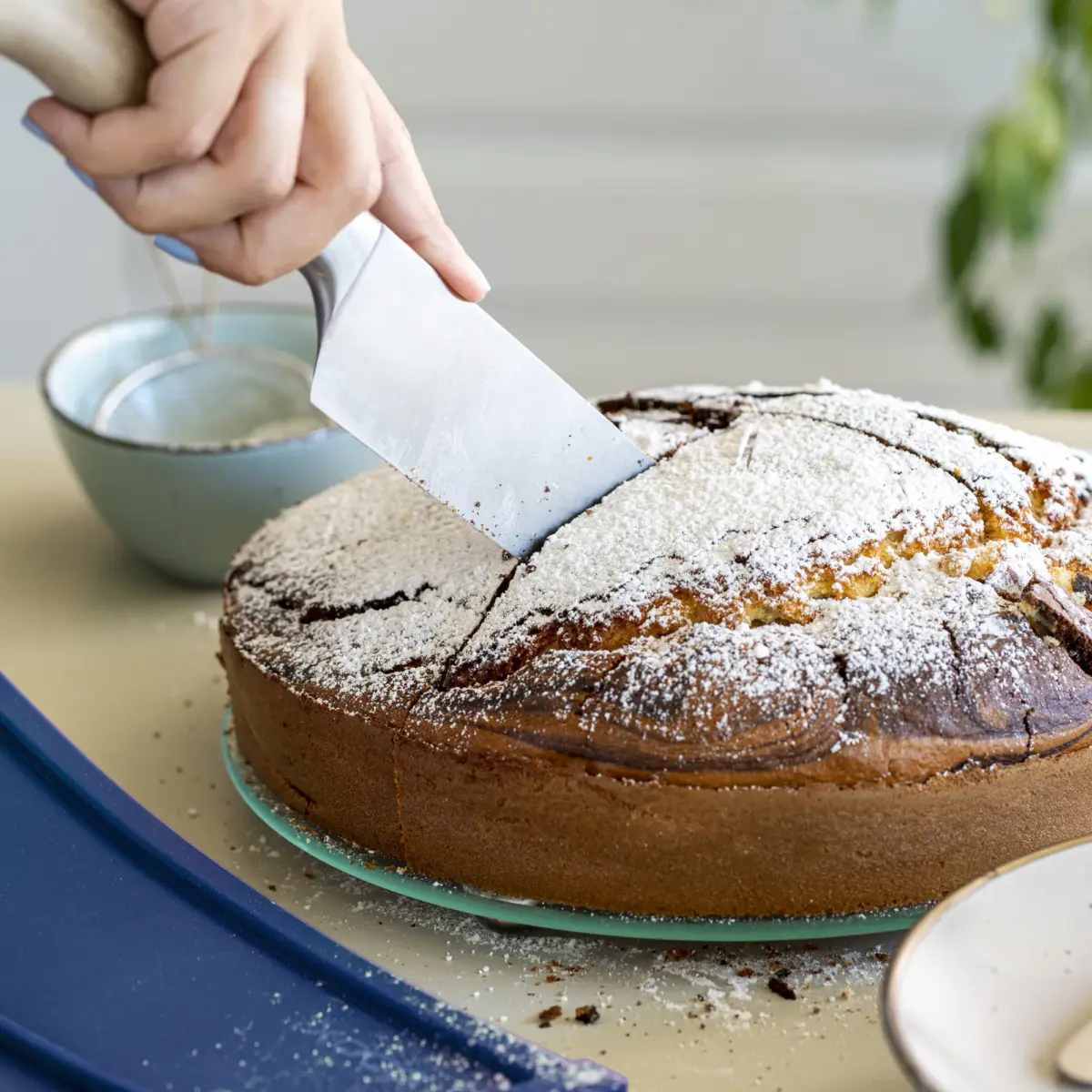 Coox Forma Springform 26cm Azul prato de vidro e pés 3,4L - Imagem 6