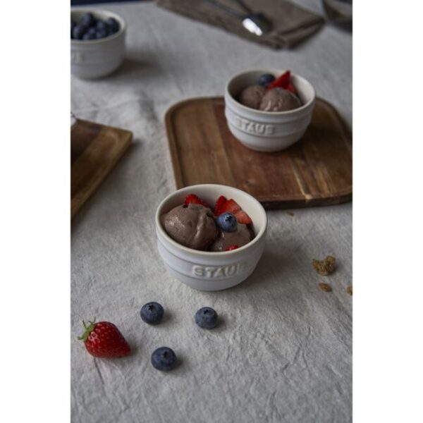 Staub Conjunto 2 Ramekins 0,5L 9cm Cerâmica Branco Marfim