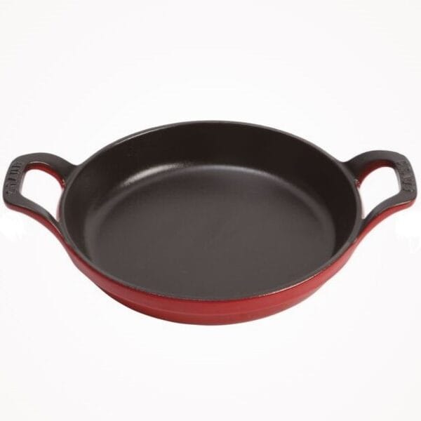 Staub Assadeira Redonda 20cm Vermelha Ferro Fundido
