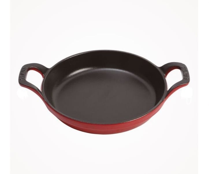 Staub Assadeira Redonda 20cm Vermelha Ferro Fundido