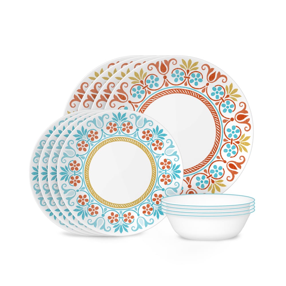 Corelle Global Collection Terracotta Dreams - Serviço louça Vitrelle 12 peças; Service de vaisselle Corelle Terracotta Dreams 12 pièces en Vitrelle