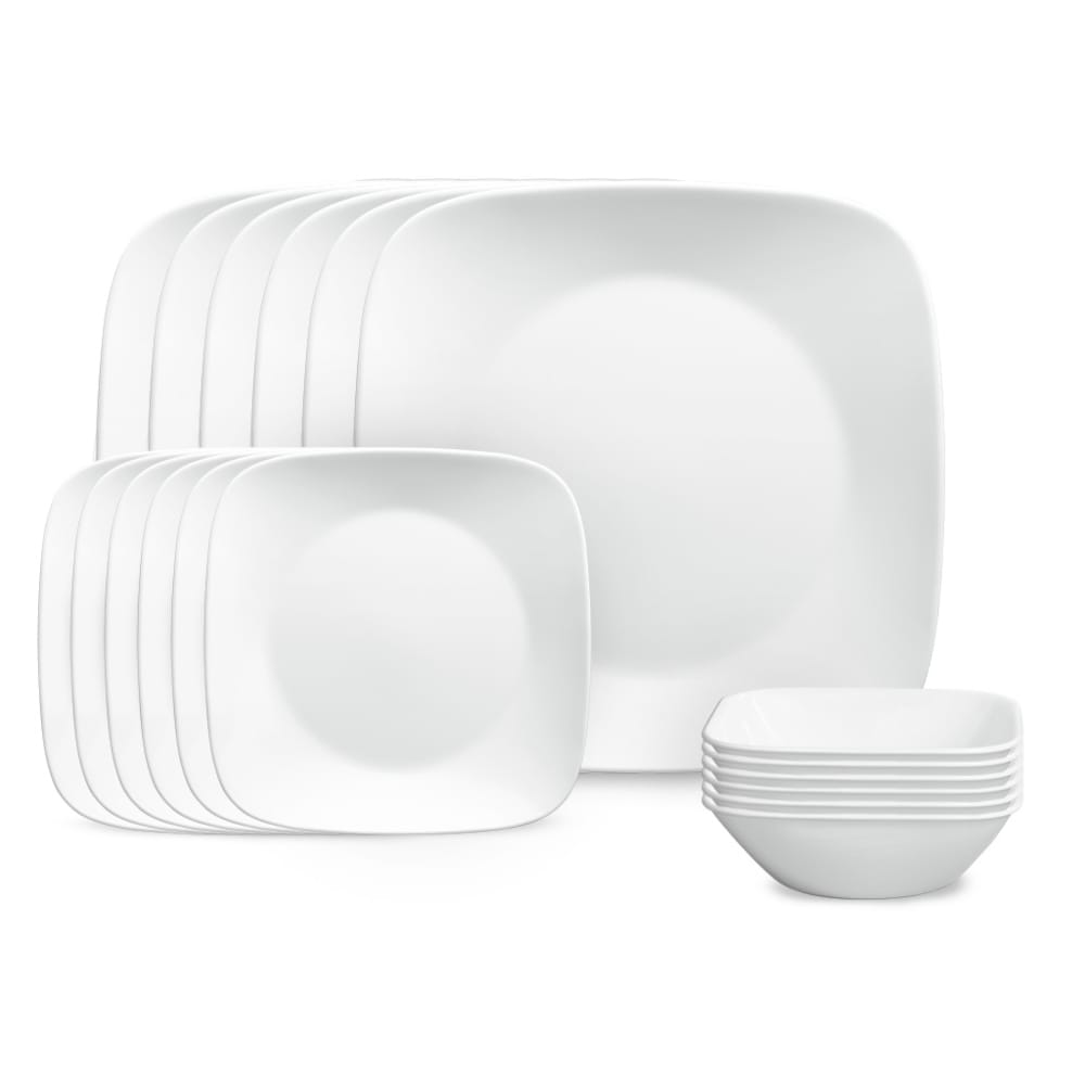 Corelle Pure White - Serviço de louça Vitrelle 12 peças