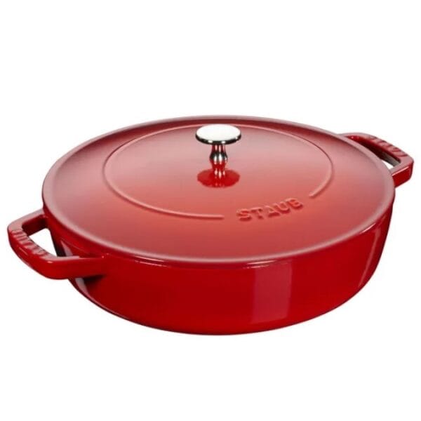 Staub Caçarola Chistera 24cm Ferro Fundido Vermelho; Staub Chistera Casserole 24cm Red Cast Iron; Staub Casserole Chistera 24 cm Fonte Rouge