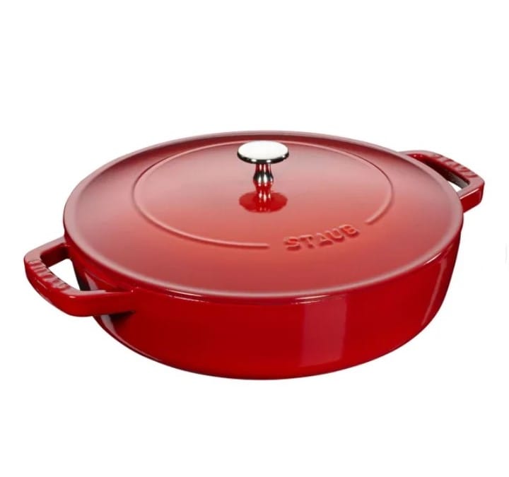 Staub Caçarola Chistera 24cm Ferro Fundido Vermelho; Staub Chistera Casserole 24cm Red Cast Iron; Staub Casserole Chistera 24 cm Fonte Rouge