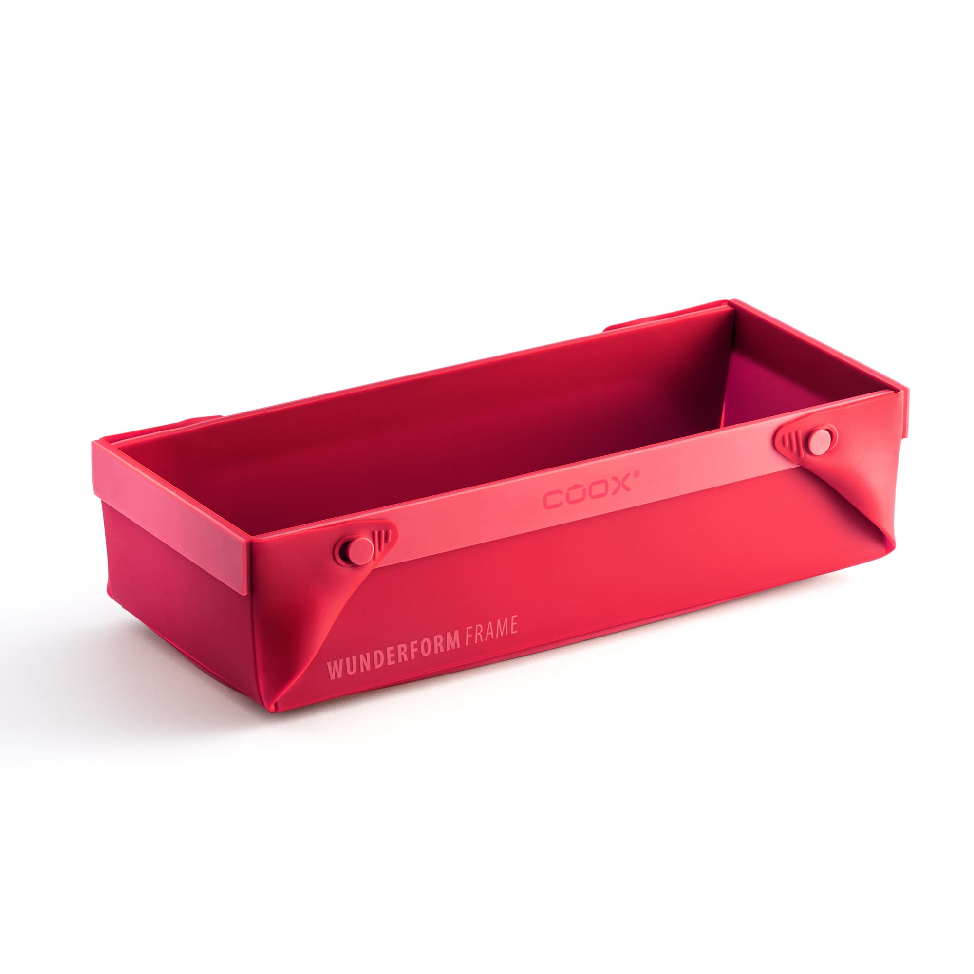 Coox Forma Wunderform Frame L Vermelha em silicone — forma dobrável para bolos e pães
