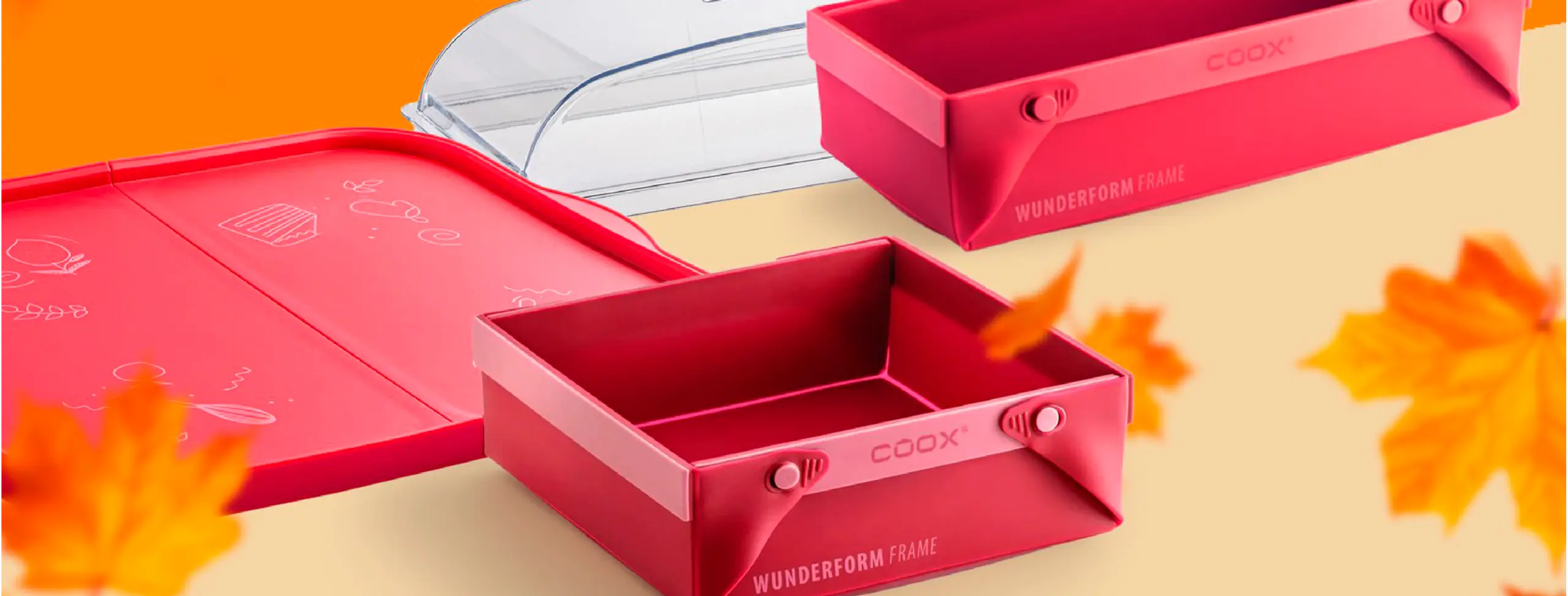 Coos promo wunderform frame tampa e tabuleiro de forno com reforço metálico