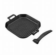 Steak Champ Cast Iron Grilling Pan 26x26cm; Steak Champ Grelhador/frigideira em ferro fundido 26x26cm; Steak Champ Poêle en Fonte pour Gril 26x26cm