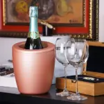 WWD Design Refrigerador de vinho WEGG Metal Ouro rosa - Imagem 3